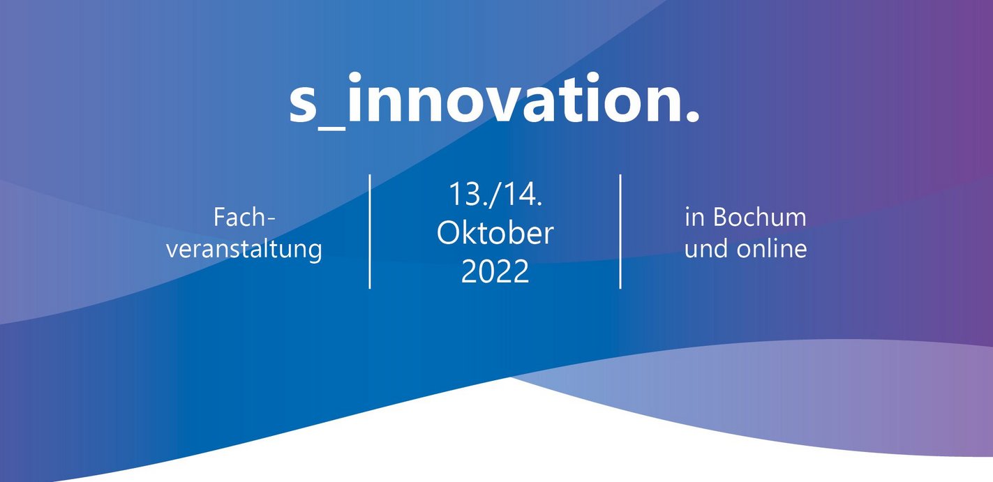 Schriftzug: Save the Date: Hybridveranstaltung, 13., 14. Oktober 2022, in Bochum und online 